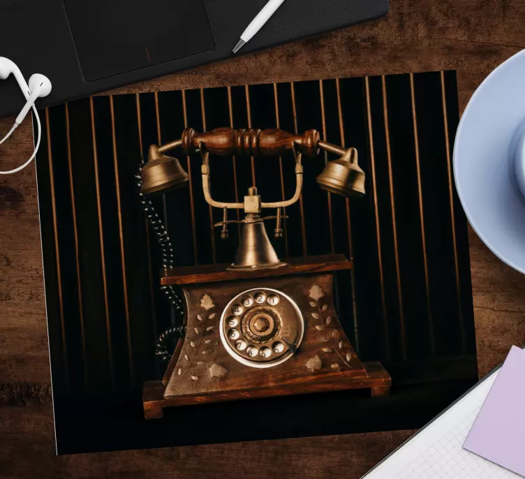 Mauspad originell Vintage altes telefon - TenStickers