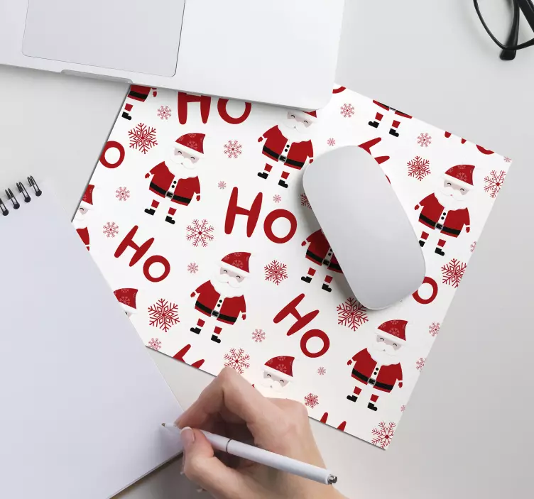 Santa claus und hohoho weihnachten Mauspad - TenStickers