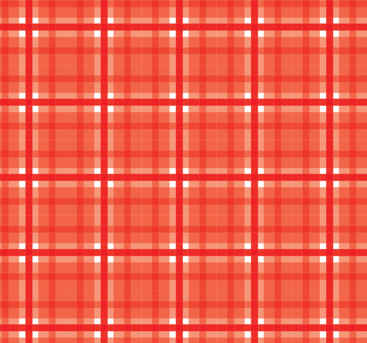 Küchenfenster Rollo rotes gingham-muster - TenStickers
