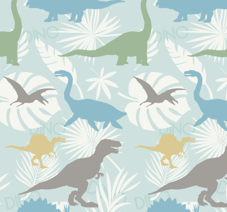 Rollo Fenster Dino pastellfarbenmuster - TenStickers