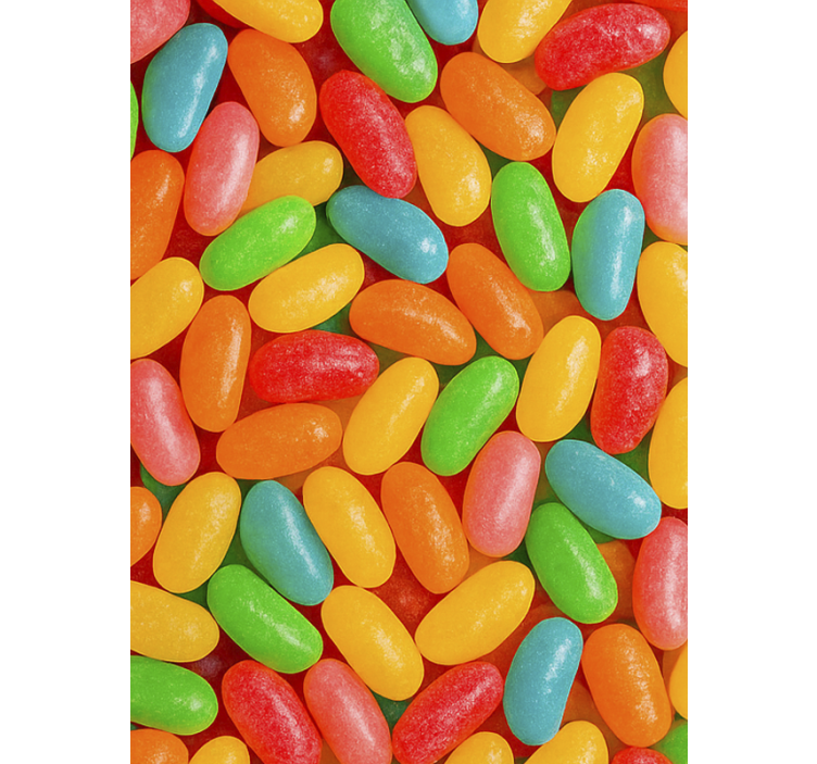 Küchenfenster Rollo bunte jelly beans - TenStickers