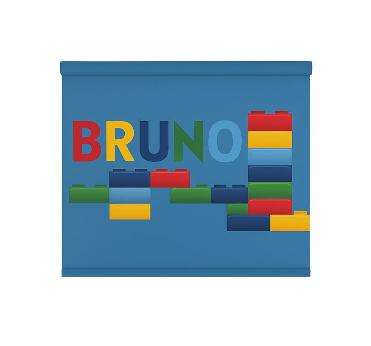 Rollo Fenster Kinderzimmer bunte spielzeugblöcke - TenStickers