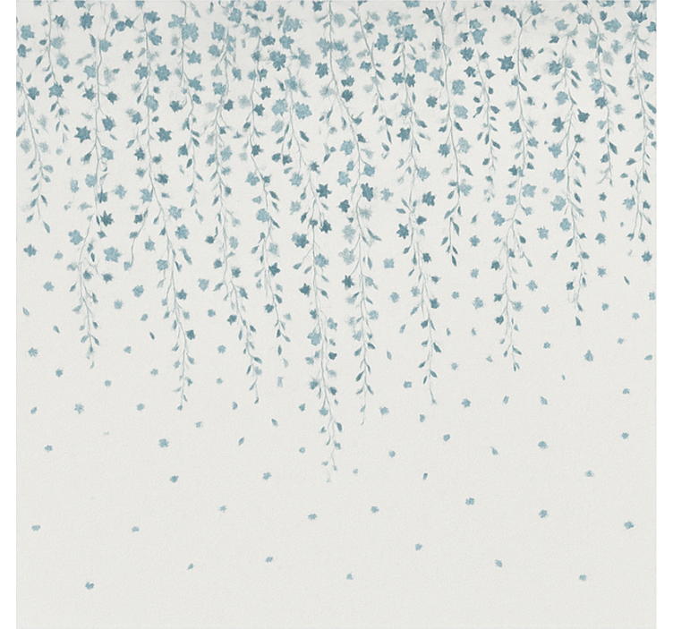 Rollo Fenster Badezimmer blaue blumen wasserfall - TenStickers