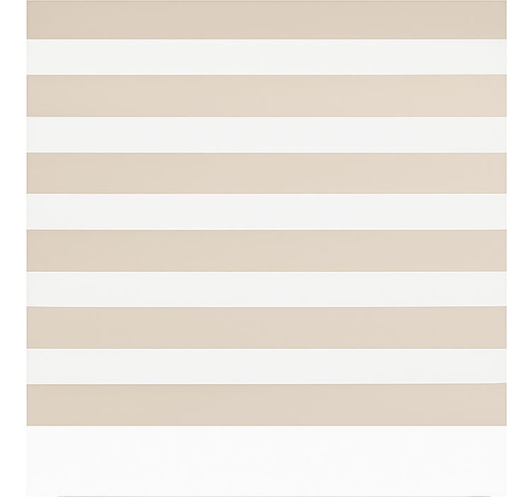 Rollo Fenster Kaktus creme und weiß horizontal - TenStickers