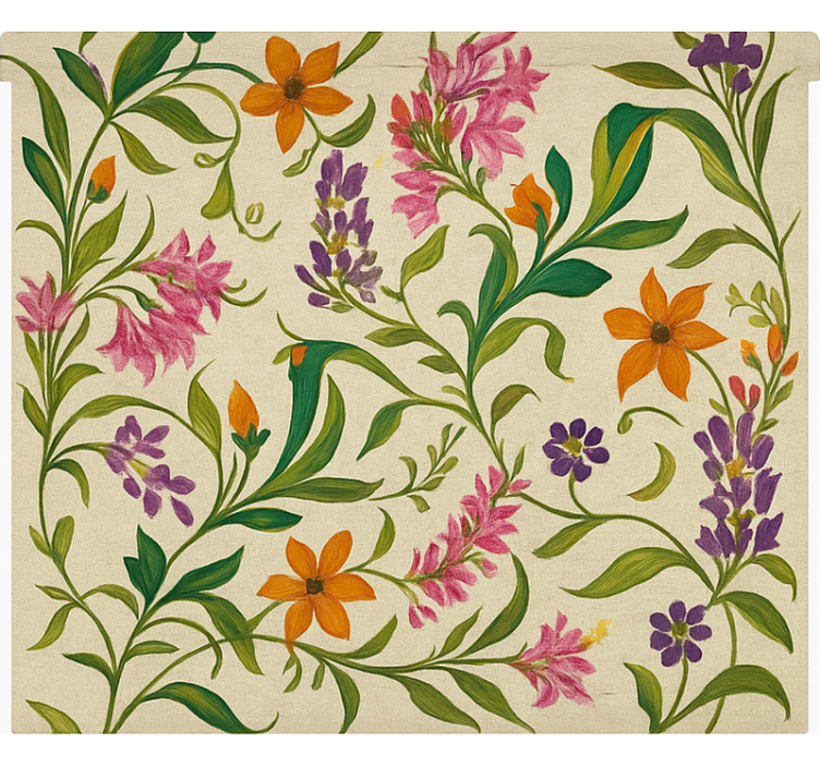 Küchenfenster Rollo kunstvolle blumenranken - TenStickers