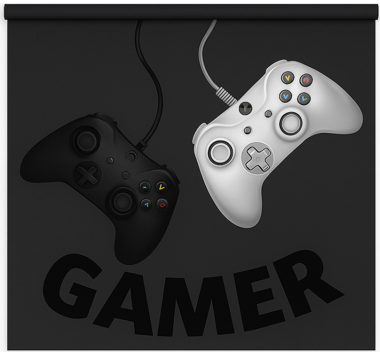 Rollo Fenster Gamer schwingende original-controller - TenStickers