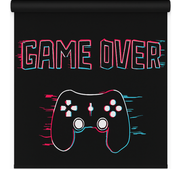 Rollo Fenster Gamer game over - TenStickers