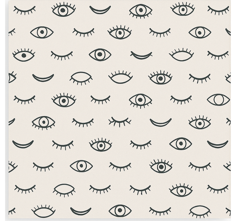 Rollo Fenster Jugendzimmer wimpern-augen-muster - TenStickers