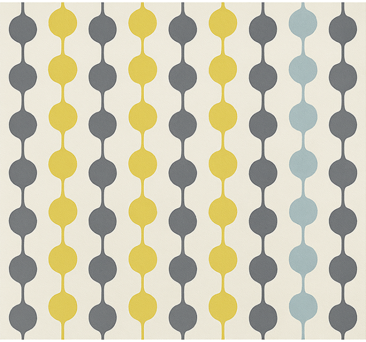 Rollo fenster skandinavisch mit bunten hängenden kreisen - TenStickers