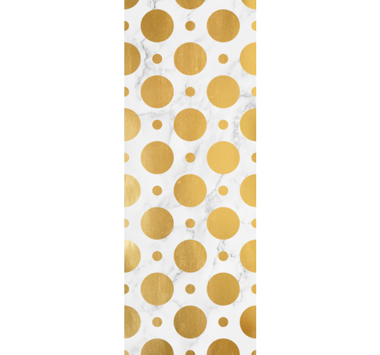 Rollo fenster badezimmer mit goldenen marmor punkten - TenStickers