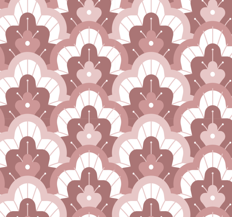 Rollo fenster esszimmer im vintage rosa design - TenStickers