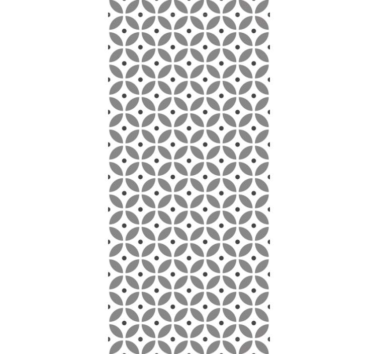 Rollo fenster esszimmer nahtlose kreise im nordic style - TenStickers