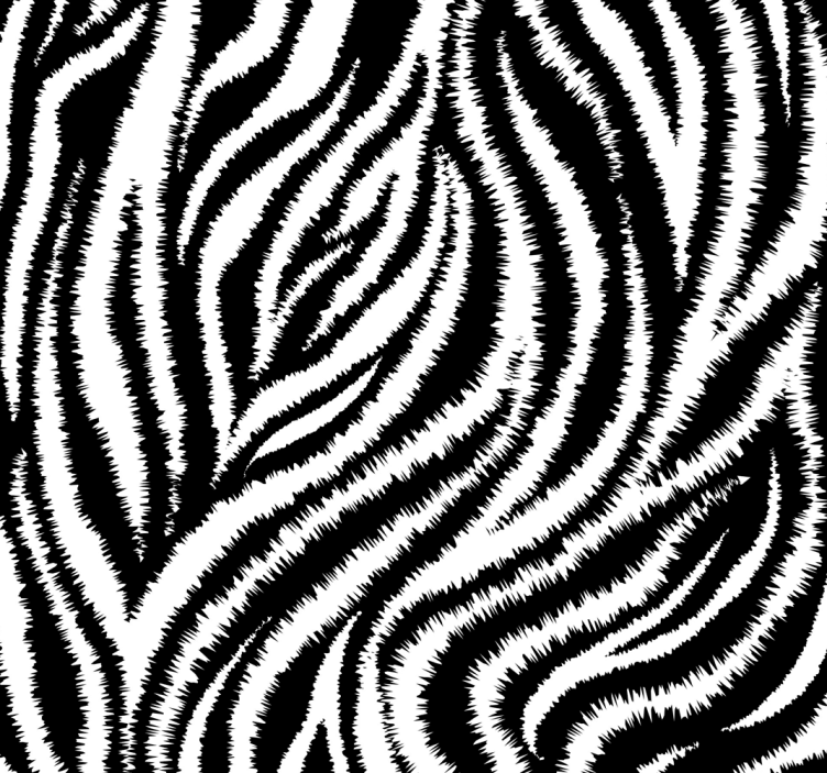 Rollo fenster esszimmer klassisches unregelmäßiges zebra - TenStickers