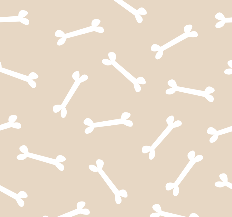 Rollo fenster jugendzimmer knochenmuster auf beige - TenStickers
