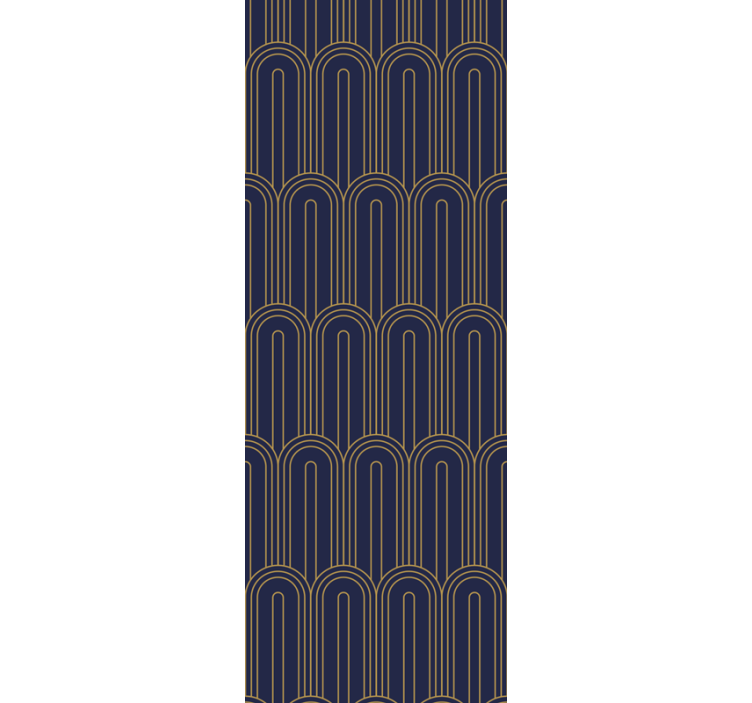 Fenster rollo modern mit gewelltem linienmuster - TenStickers