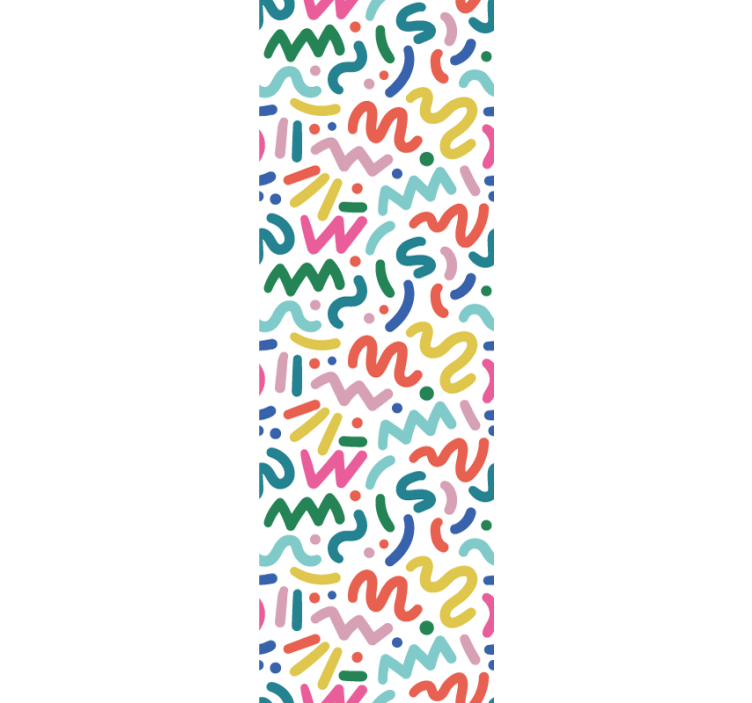 Fenster rollo modern mit abstrakten farbenformen - TenStickers