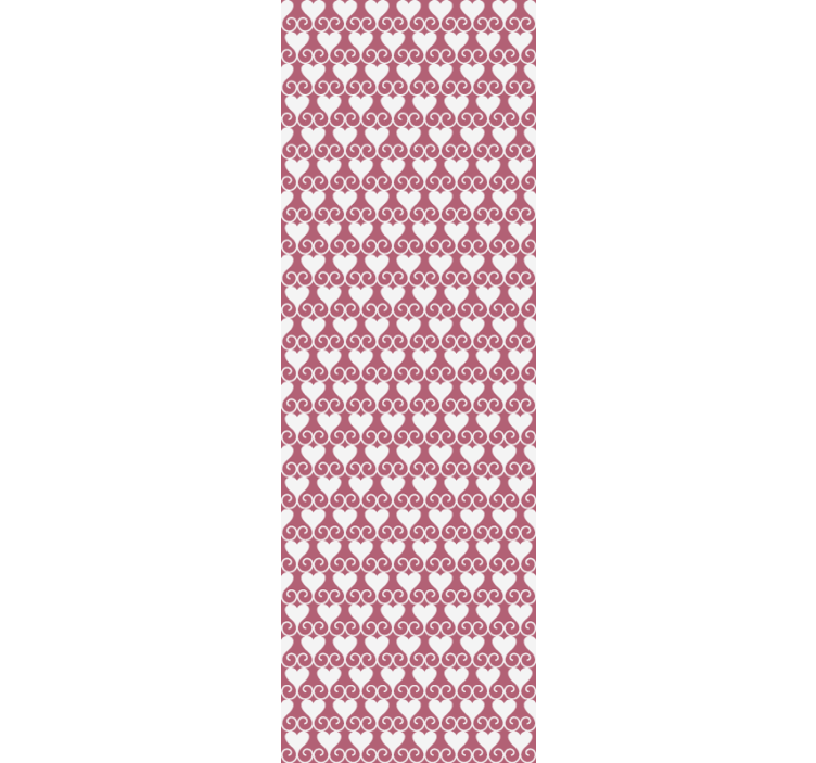 Fenster rollo modern mit muster-dekor verworrene herzen - TenStickers