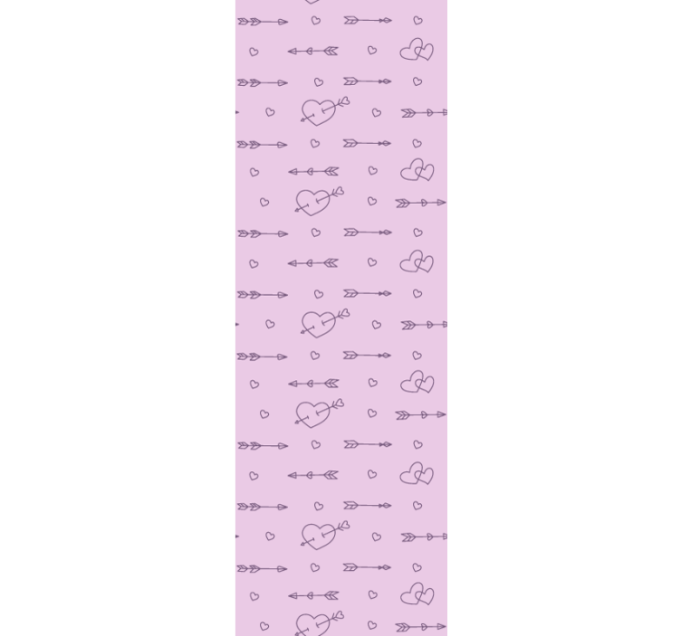 Fenster rollo modern herz-silhouetten muster - TenStickers
