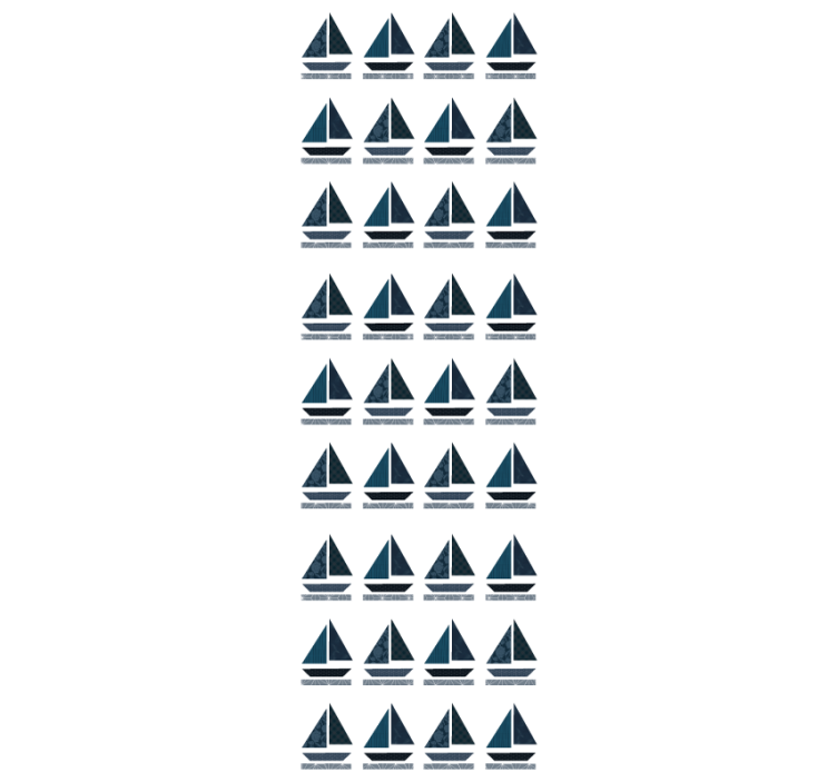 Fenster rollo modern mit segelbootmuster - TenStickers