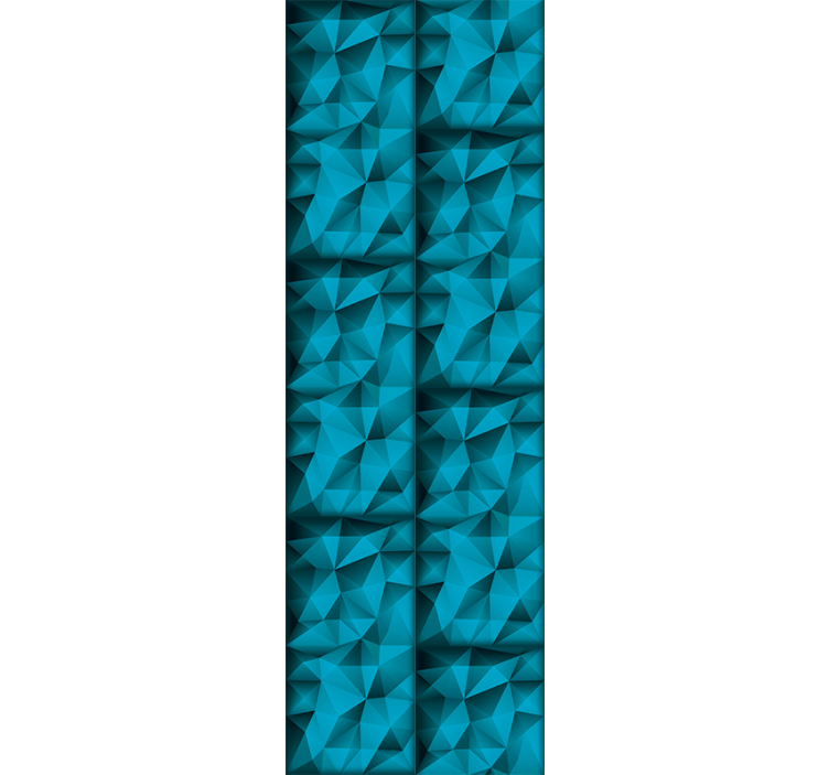 Fenster rollo modern in 3d muster blau-tiefen - TenStickers