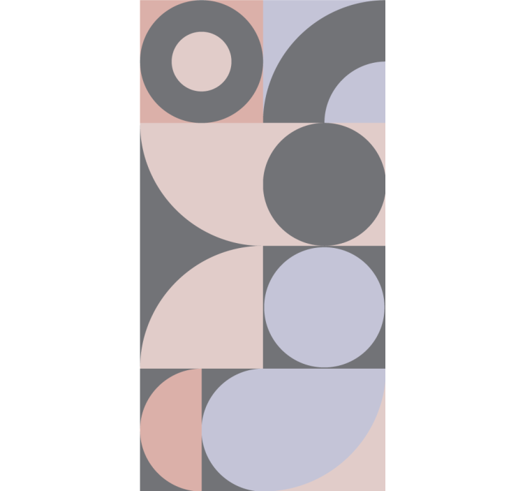 Fenster rollo modern mit geometrischem kreise-muster - TenStickers