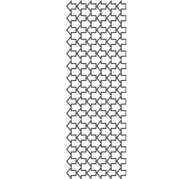Fenster rollo modern mit geometrischem pfeilmuster - TenStickers