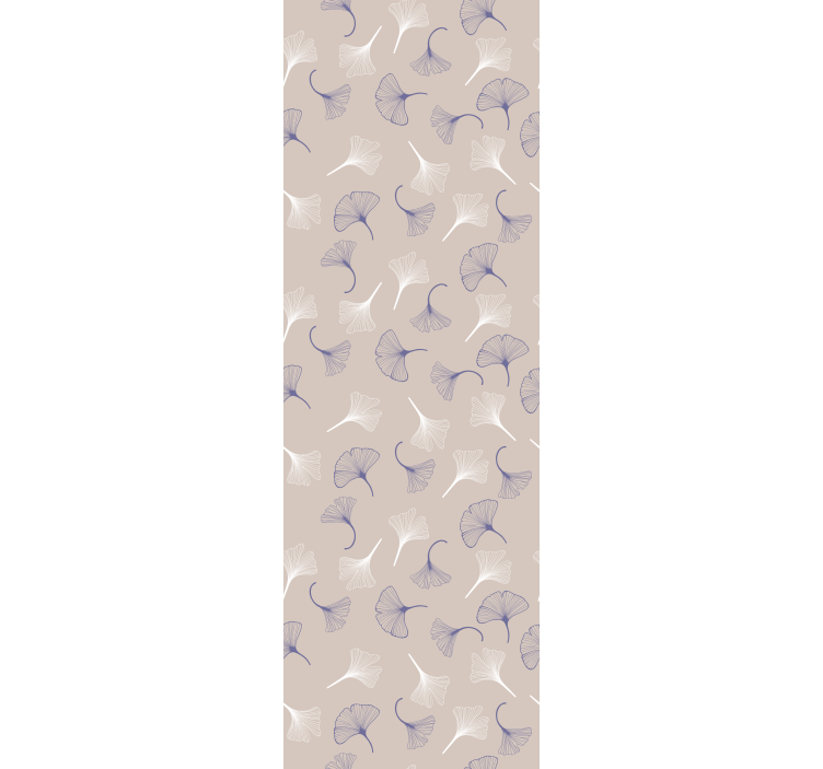Fenster rollo modern ginkgo blätter creme - TenStickers
