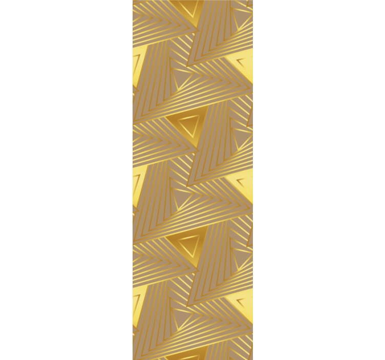 Fenster rollo modern mit goldenen geometrischen mustern - TenStickers
