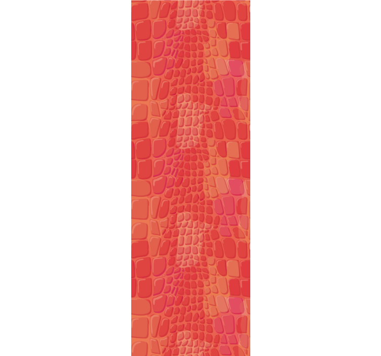 Fenster rollo modern mit rotem krokodilleder-muster - TenStickers