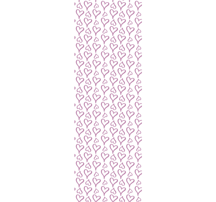 Fenster rollo modern mit pinken herz-icons - TenStickers