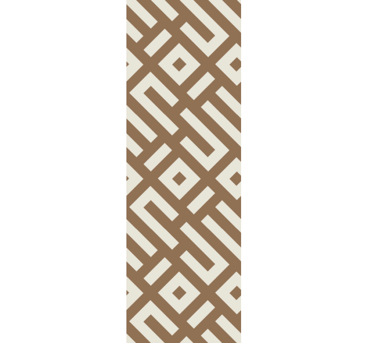 Fenster rollo modern mit geometrischem erdtönen design - TenStickers