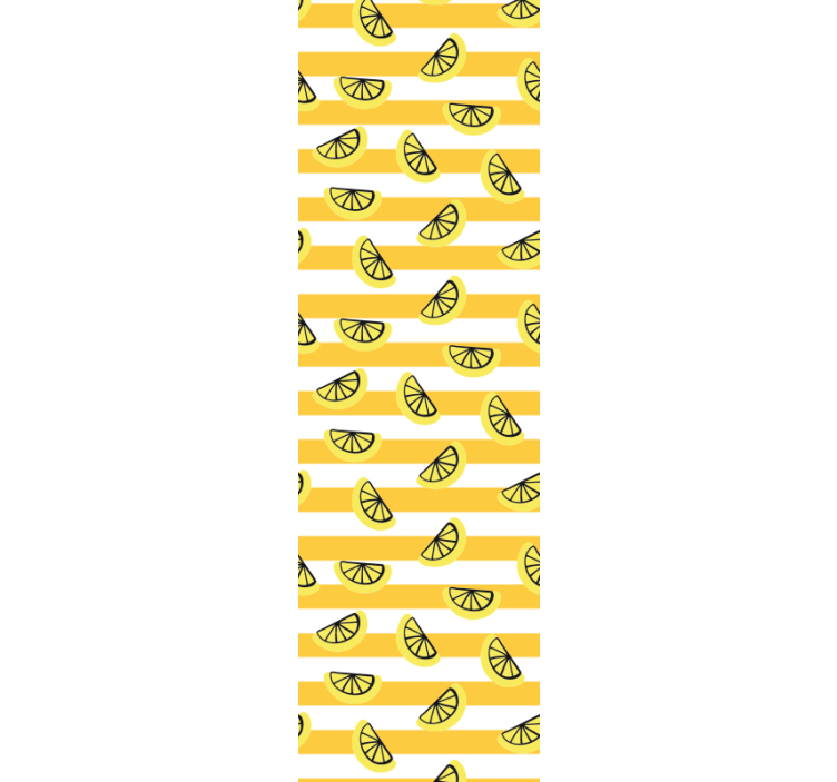 Fenster rollo modern mit zitronensymbolen design - TenStickers