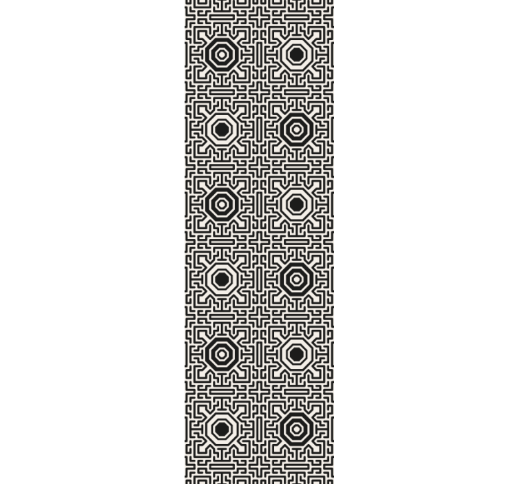 Fenster rollo modern oktagon und linien - TenStickers