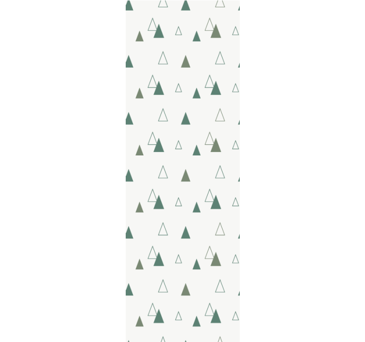 Fenster rollo modern in naturfarben mit dreiecken - TenStickers