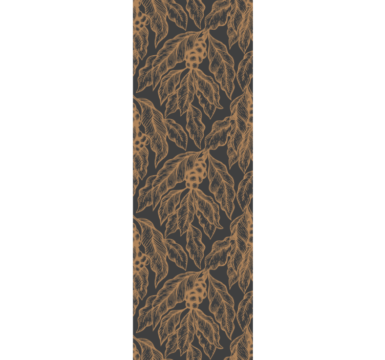 Fenster rollo modern mit kaffeebaumzweig-muster - TenStickers