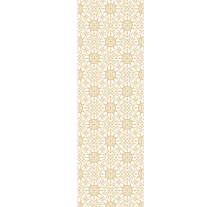 Fenster rollo modern mit modernem weißen blumenmuster - TenStickers