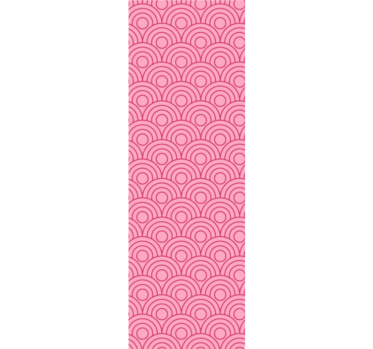 Fenster rollo modern in dunkelpink und hellpink form - TenStickers