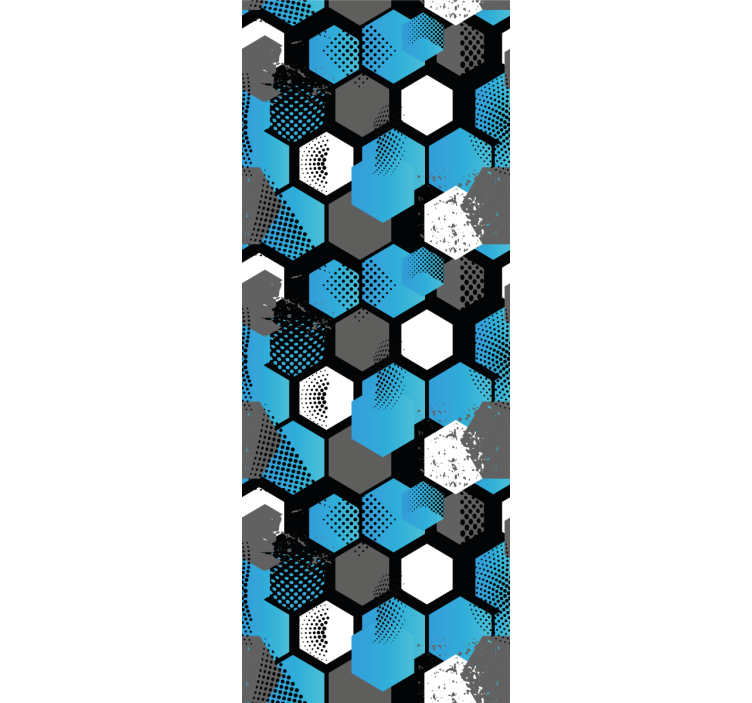 Fenster rollo modern mit abstraktem fußballgradient - TenStickers