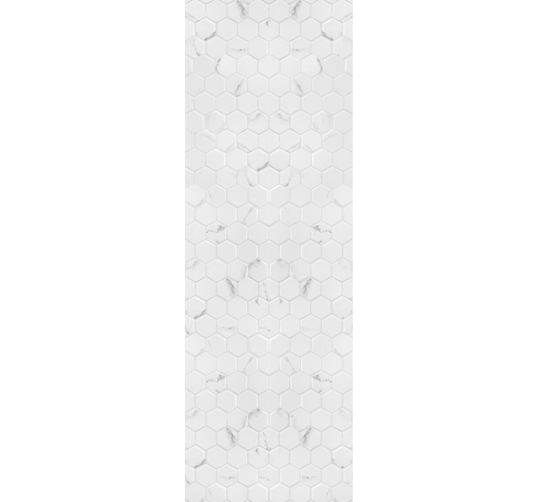 Fenster rollo modern elegante graue sechsecke - TenStickers