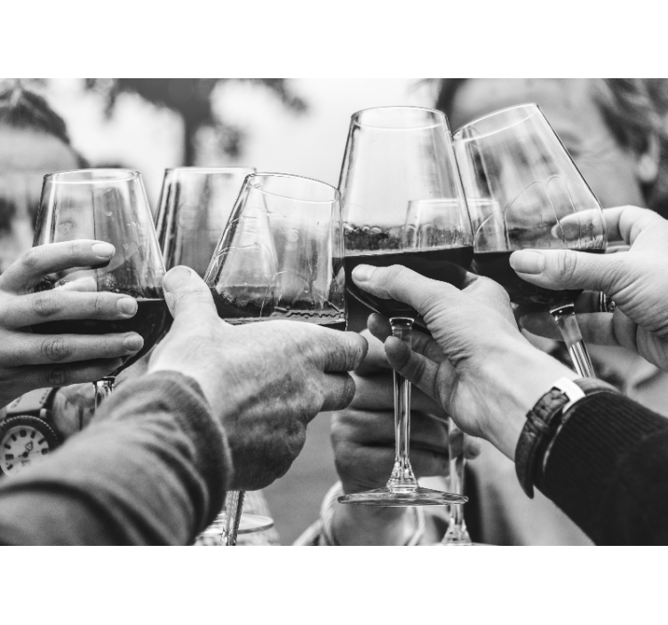 Küchenfenster rollo für das anstoßen mit gläsern - TenStickers