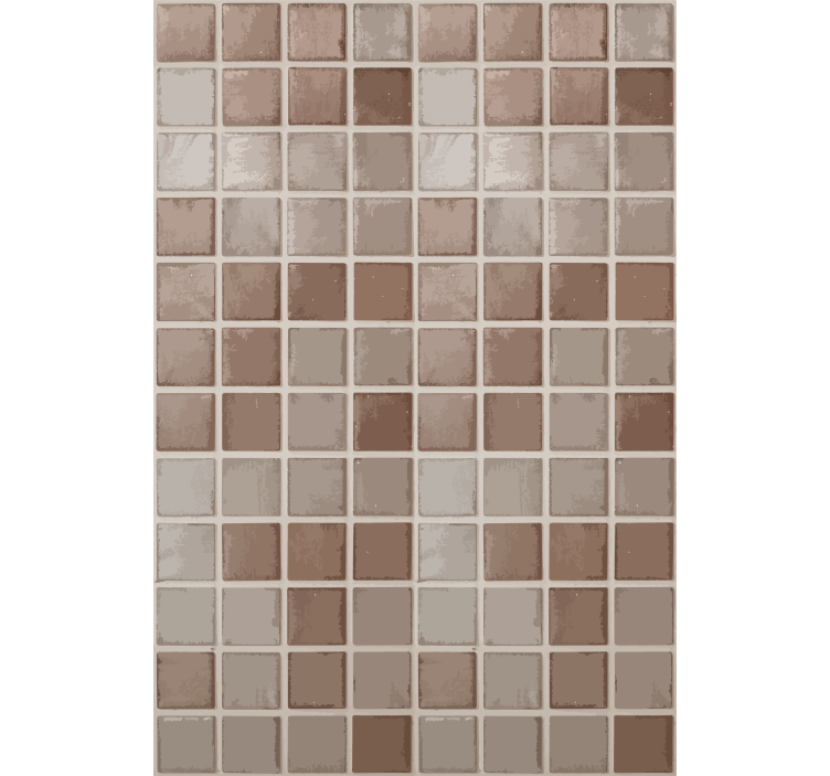 Rollo fenster beige mit keramikkachel-muster - TenStickers