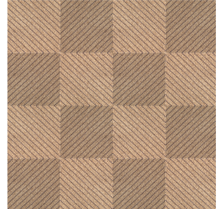 Rollo fenster beige mit braunem jutequadrat-muster - TenStickers