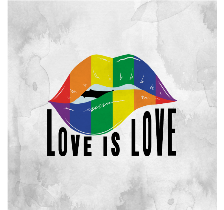 Rollo fenster wohnzimmer lippenkonzept pride day - TenStickers