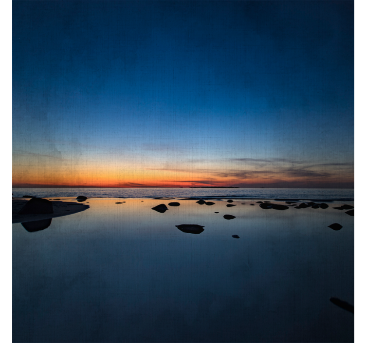 Rollo fenster wohnzimmer nordischer sonnenuntergang am meer - TenStickers