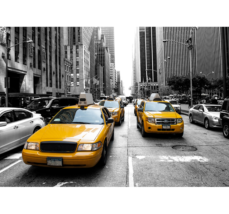 Rollo fenster wohnzimmer im new york taxi design - TenStickers