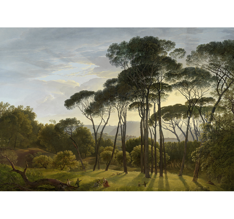 Rollo fenster wohnzimmer italienisches waldlandschaft - TenStickers