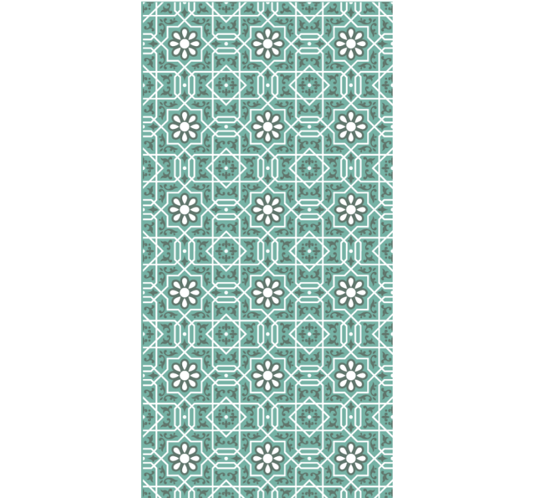 Rollo fenster blau im marokkanischen muster - TenStickers