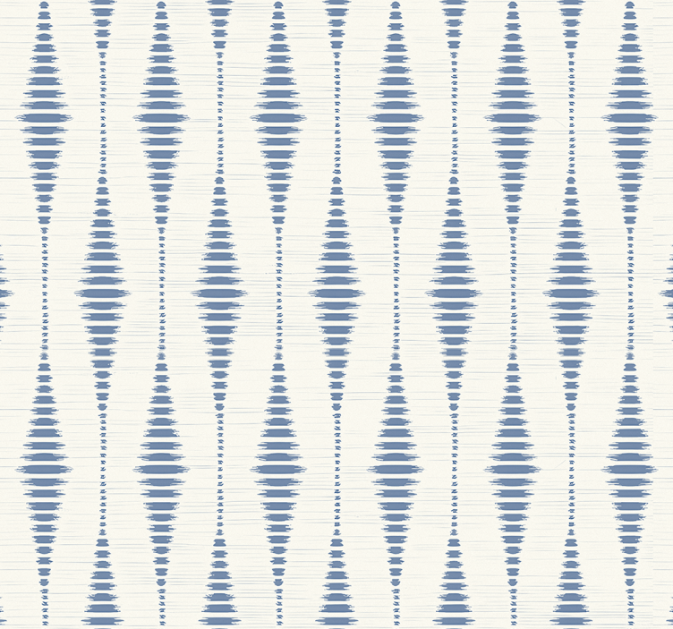 Rollo fenster blau rabaul ikat in blau und beige - TenStickers