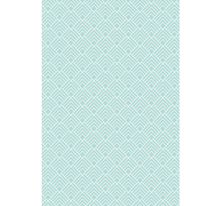 Rollo fenster blau mit hellblauen zickzacklinien - TenStickers