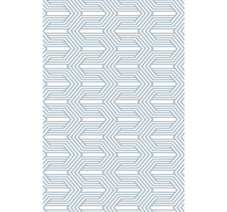 Rollo fenster blau mit weißem linienoptik-effekt - TenStickers
